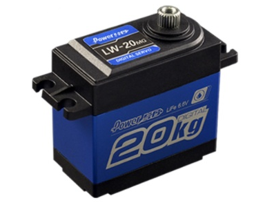 Blue POWER HD-LW20MG Servomotor digital de dire&ccedil;&atilde;o, dentes met&aacute;licos, alto torque, &agrave; prova d'&aacute;gua - Imagem 1