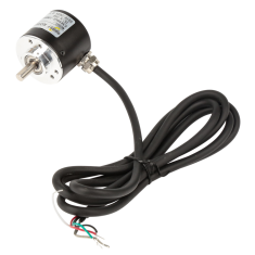 Encoder rotativo incremental fotoel&eacute;trico NPN, eixo s&oacute;lido 6 mm, 1000 pulsos, DC 5-24 V
