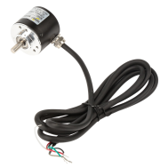 Encoder rotativo incremental fotoel&eacute;trico NPN, eixo s&oacute;lido 6 mm, 1000 pulsos, DC 5-24 V