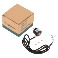 Encoder rotativo incremental fotoel&eacute;trico eixo s&oacute;lido 6 mm DC 5-24V 600 pulsos sa&iacute;da PNP