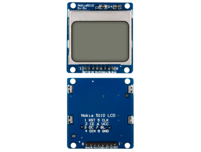 Shield LCD Nokia 5110 84x48 com retroilumina&ccedil;&atilde;o azul para Arduino - Imagem 5