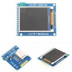 M&oacute;dulo TFT LCD 1,8'' ST7735 azul 128&times;160 com 4 IO