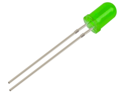 LED difuso verde 3 mm, perna 18 mm, DIP - Imagem 7