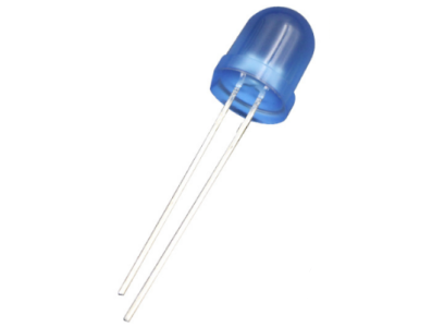 LED azul difuso de 8 mm com pernas de 28 mm - Imagem 1