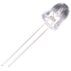LED 8 mm azul, perna 18 mm, lente transparente (water clear) - Thumb - 1