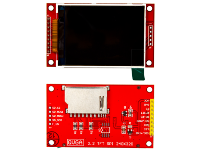 M&oacute;dulo LCD TFT colorido 2,2 polegadas 240x320 com interface serial SPI compat&iacute;vel com 5110 - Imagem 7