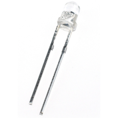 LED RGB 5 mm, perna 18 mm, lente transparente, pisca lento