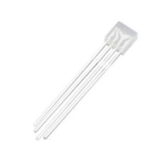 LED RGB CC retangular difuso 28 mm, 4 pinos (leg 255)