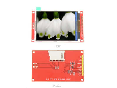 M&oacute;dulo de tela touch TFT 3,2 polegadas, interface SPI, resolu&ccedil;&atilde;o 240 x 320 - Imagem 1