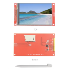 M&oacute;dulo tela touch TFT SPI 4,0 polegadas 480x320