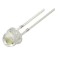LED convencional 5 mm Straw Hat amarelo transparente, perna 18 mm - Thumb - 1