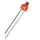 LED tipo chupeta difuso vermelho 28 mm com terminais de 2 mm - Thumb - 1