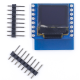M&oacute;dulo OLED 0,66 polegadas I2C (IIC) para D1 Mini - Thumb - 1