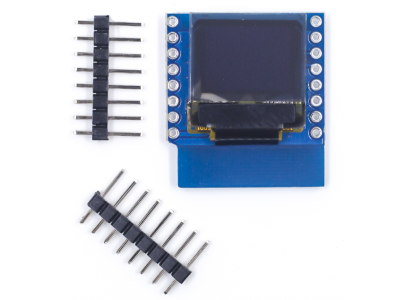 M&oacute;dulo OLED 0,66 polegadas I2C (IIC) para D1 Mini - Imagem 1