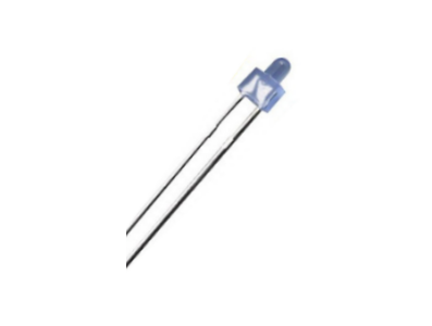 LED difuso azul 2 mm com terminais de 28 mm (pacifier) - Imagem 1