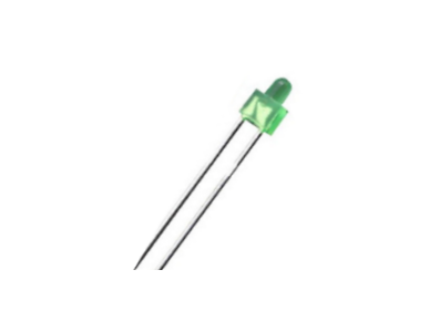 LED difuso verde 18 mm, perna 2 mm tipo pacifier - Imagem 1