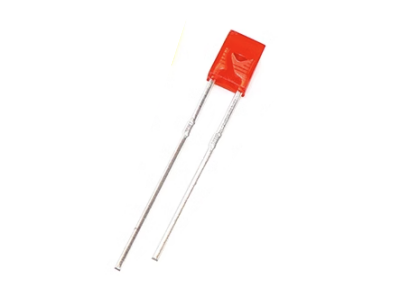 LED convencional retangular difuso vermelho 28 mm Leg 234 - Imagem 1