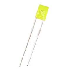 LED retangular difuso amarelo 28 mm Leg 234
