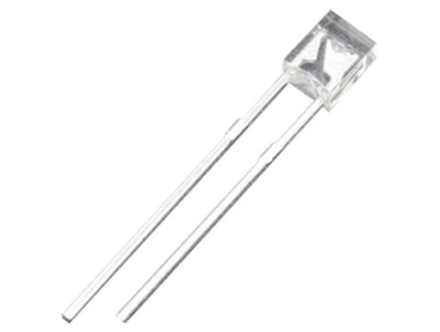 LED retangular vermelho 28 mm lente water clear pino 234 - Imagem 1