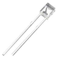 LED branco retangular 28 mm Leg 234
