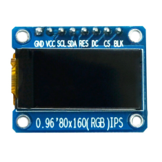 M&oacute;dulo TFT IPS 0,96'' 80x160 8 pinos com GND e VCC