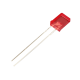 LED retangular difuso vermelho 28 mm Leg 257 - Thumb - 1