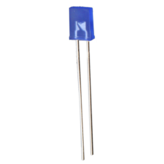 LED retangular azul difuso 28 mm Leg 257