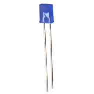 LED retangular azul difuso 28 mm Leg 257