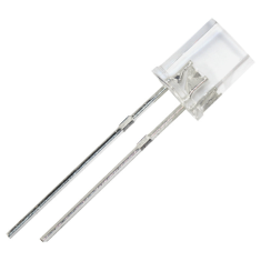 LED retangular difuso 28 mm perna 257 branco