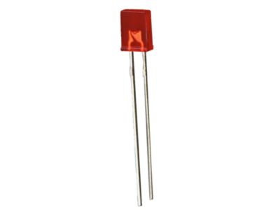LED retangular difuso vermelho 18 mm pino 257 - Imagem 1