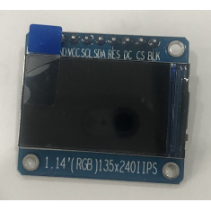 M&oacute;dulo LCD TFT IPS 1,14 polegadas 135x240 RGB 8 pinos