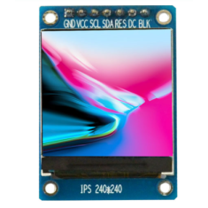 M&oacute;dulo LCD TFT IPS RGB 1,3 polegadas 240x240 7 pinos