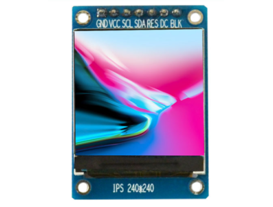 M&oacute;dulo LCD TFT IPS RGB 1,3 polegadas 240x240 7 pinos - Imagem 1