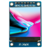 M&oacute;dulo LCD TFT IPS RGB 1,3 polegadas 240x240 7 pinos