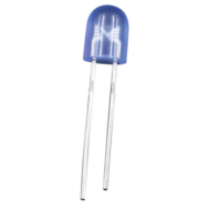 LED oval azul difuso 28 mm Leg 546