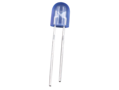 LED convencional oval difuso azul 18 mm, perna 546 - Imagem 1