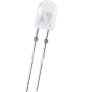 LED oval 546 branco com perna de 28 mm