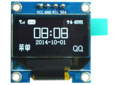 M&oacute;dulo OLED LCD branco 0,96'' I2C/IIC 4 pinos (VCC GND) - Imagem 7
