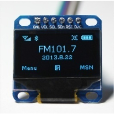 M&oacute;dulo OLED 0,96'' Azul SPI 6 pinos (VCC GND)