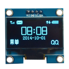 M&oacute;dulo OLED LCD branco 1,3" I2C/IIC 4 pinos (VCC, GND)