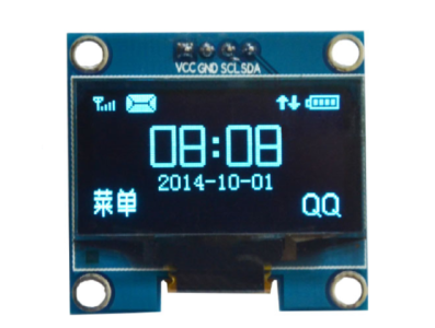 M&oacute;dulo OLED LCD branco 1,3" I2C/IIC 4 pinos (VCC, GND) - Imagem 1
