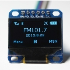 M&oacute;dulo OLED LCD SPI 1,3" branco 6 pinos (GND VCC)