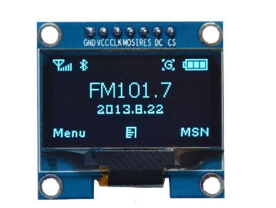 M&oacute;dulo OLED LCD SPI 1,3" CSpin 7 pinos (GND VCC) - Imagem 1