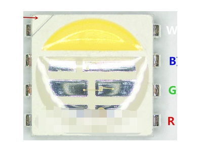 LED SMD 5050 RGBW 8 pinos endere&ccedil;&aacute;vel - Imagem 1