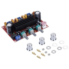 Placa amplificadora de pot&ecirc;ncia digital 2.1 XH-M139 TPA3116D2 12V-24V 2x50W (100W) Sensor