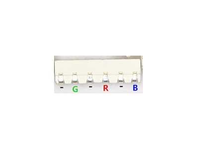 LED SMD lateral RGB 020 6 pinos - Imagem 1