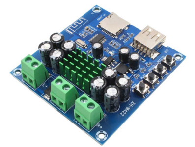 Placa amplificadora XH-M422 TPA3116D2 com Bluetooth integrado, leitor U-disk/TF, duplo canal 50W*2, DC12V-24V - Imagem 1