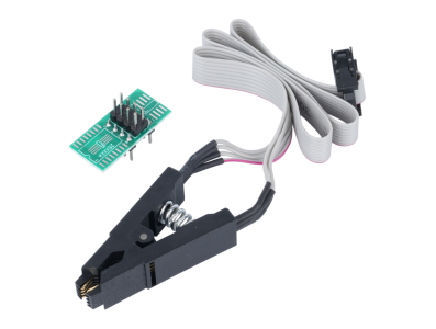 Clipe de Programa&ccedil;&atilde;o e Teste SOP8 sem Dessoldagem para Flash SPI BIOS 24C/93C/25LF - Imagem 7