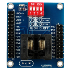 Programador offline e suporte de grava&ccedil;&atilde;o e teste para STM8S 8L TSSOP20