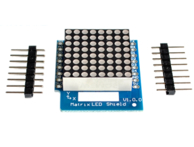Shield Matriz de LEDs V1.0.0 para WEMOS D1 Mini, M&oacute;dulo Matriz 8x8 com LEDs vermelhos - Imagem 6